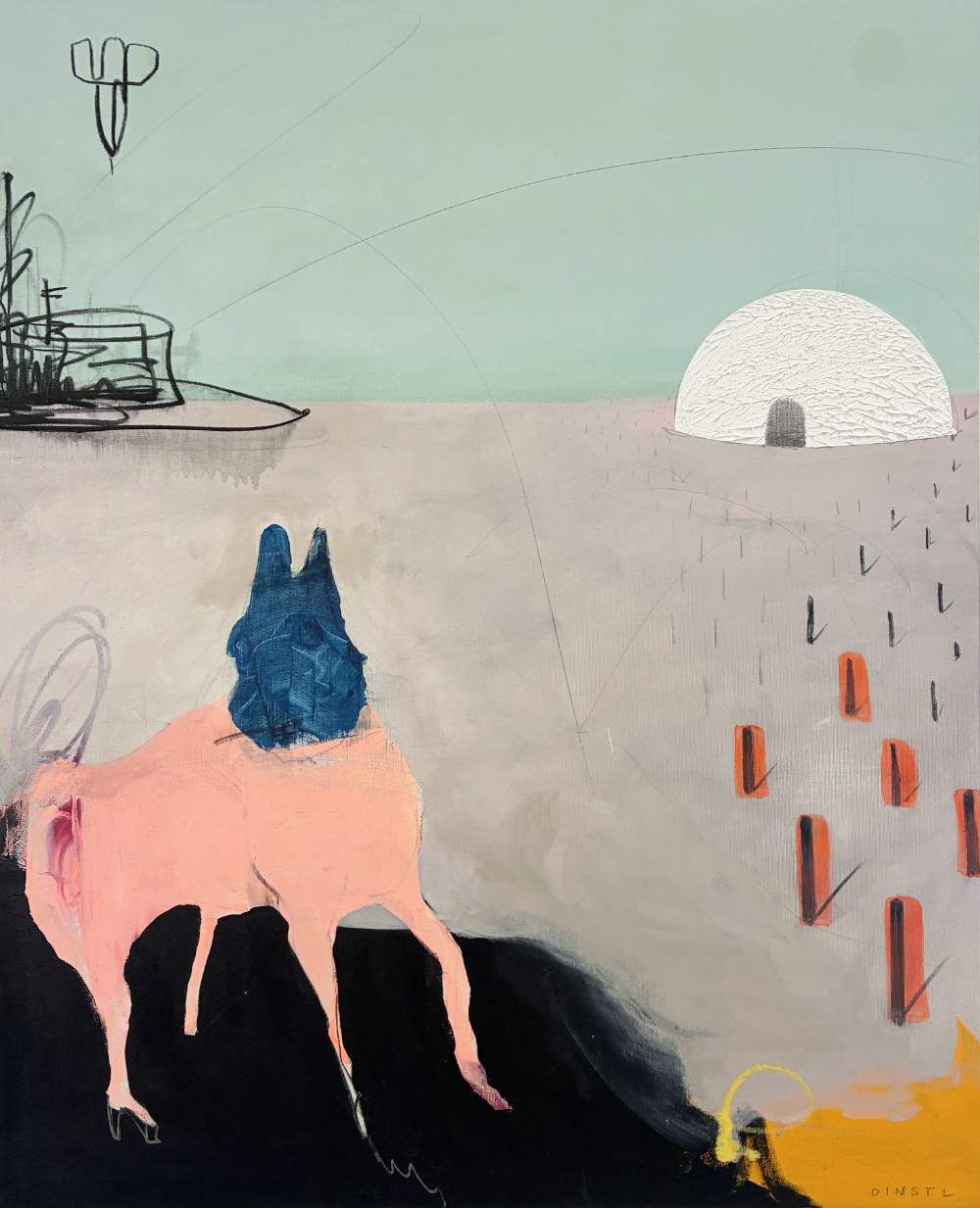 Georg DINSTL, O.T. 008, 100x120cm, 2026 Georg Dinstl Georg DINSTL, O.T. 008, 100x120cm, 2026 Georg Dinstl